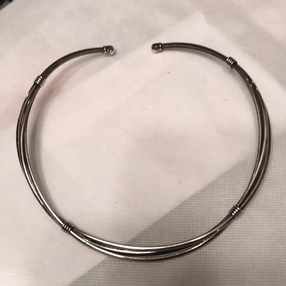Silver Handcrafted Torque Necklace